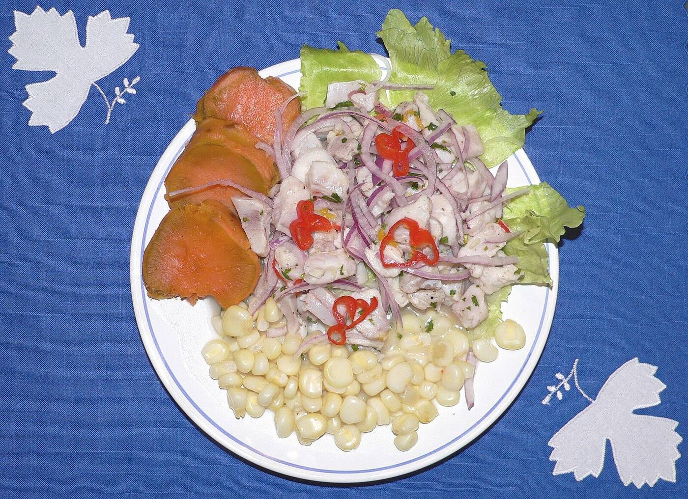 秘鲁酸渍海鲜（ceviche）资料图（图库照片）